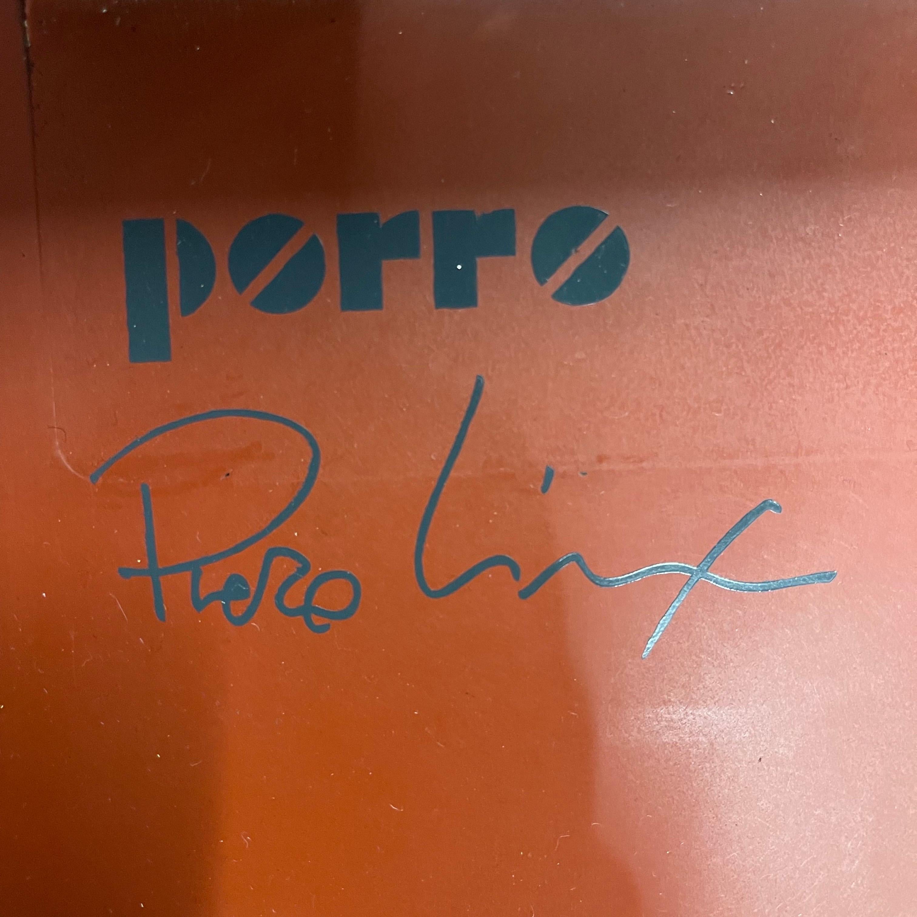 Rare table de salle à manger Piero Lissoni Rosso Antico Metallico par Porro SPA, Italie, 2011 en vente 6