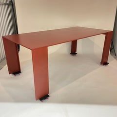 Rare Piero Lissoni Rosso Antico Metallico Dining Table by Porro SPA, Italy, 2011
