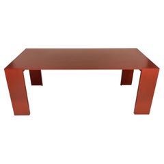 Rare Piero Lissoni Rosso Antico Metallico Dining Table by Porro SPA, Italy, 2011