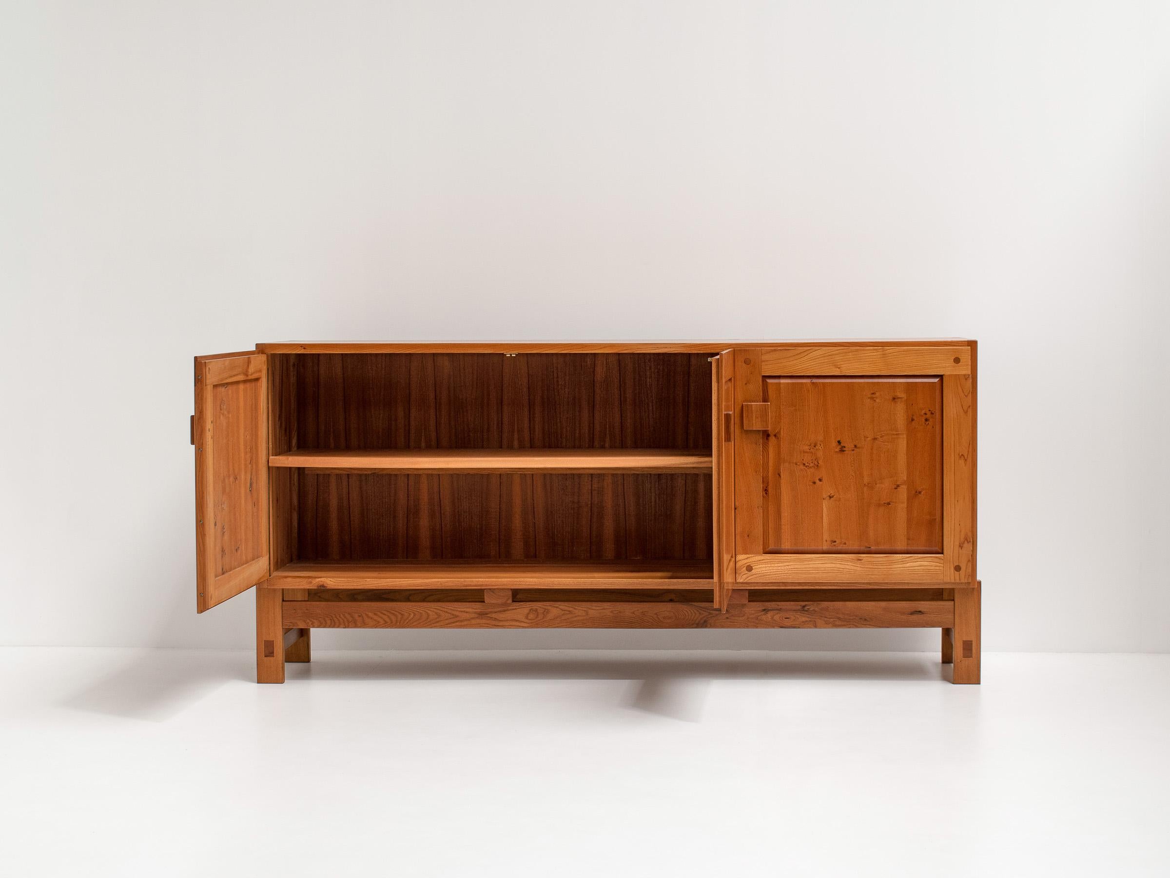 Rare Pierre Chapo R06B Sideboard in Solid Elm, 1960s 5