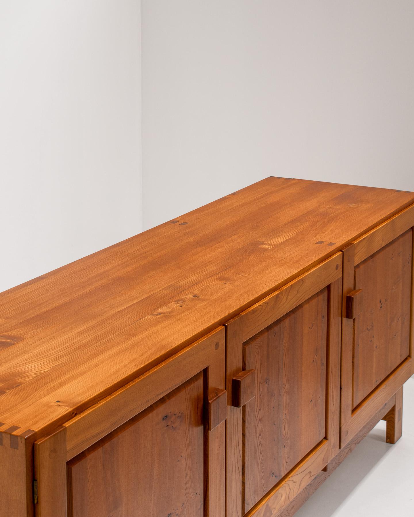 Rare Pierre Chapo R06B Sideboard in Solid Elm, 1960s 7