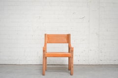 Rare Pierre Chapo Saddle Cognac Chair