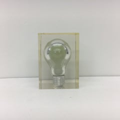 Rare Pierre Giraudon paperweight Pop Art Lucite sculpture 1970’s