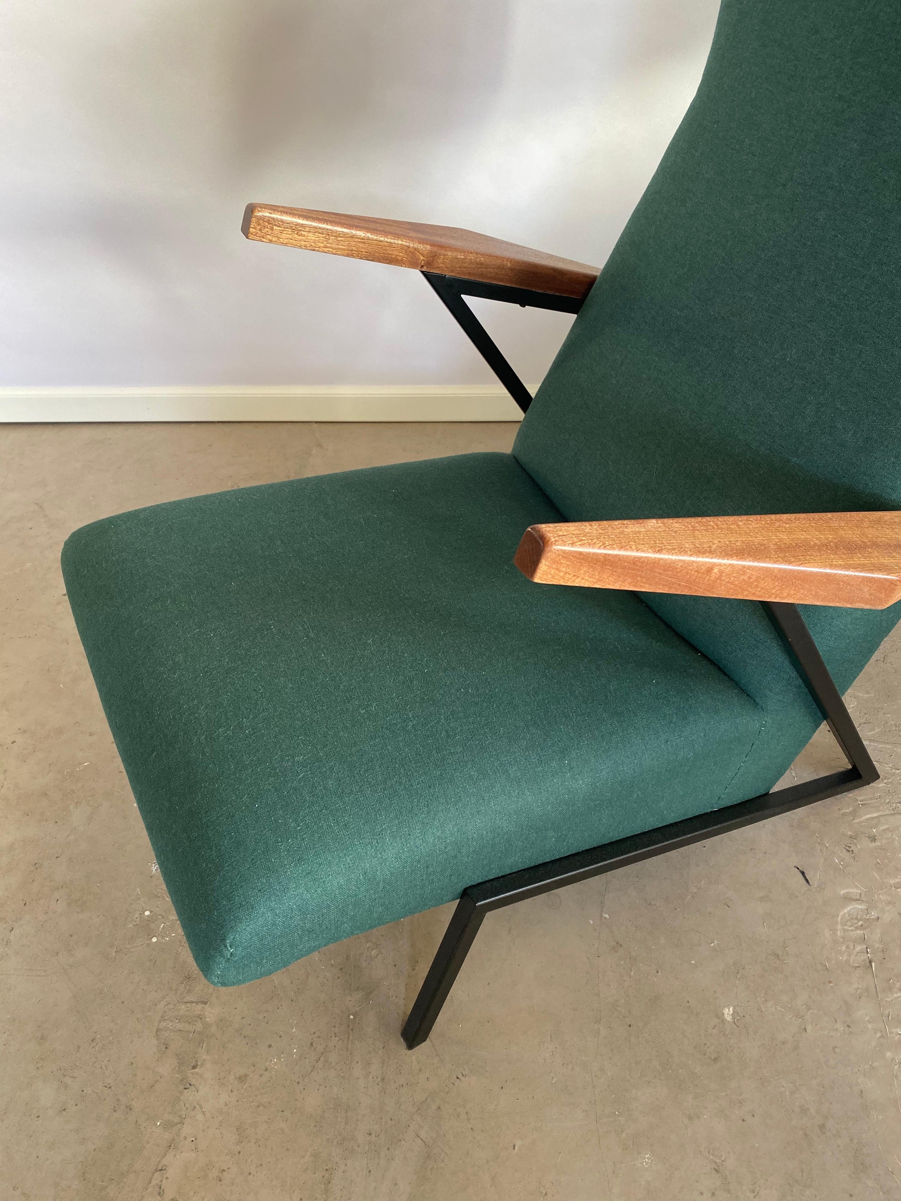French Rare Pierre Guariche Lounge or Easy Chair with Armrests For Sale