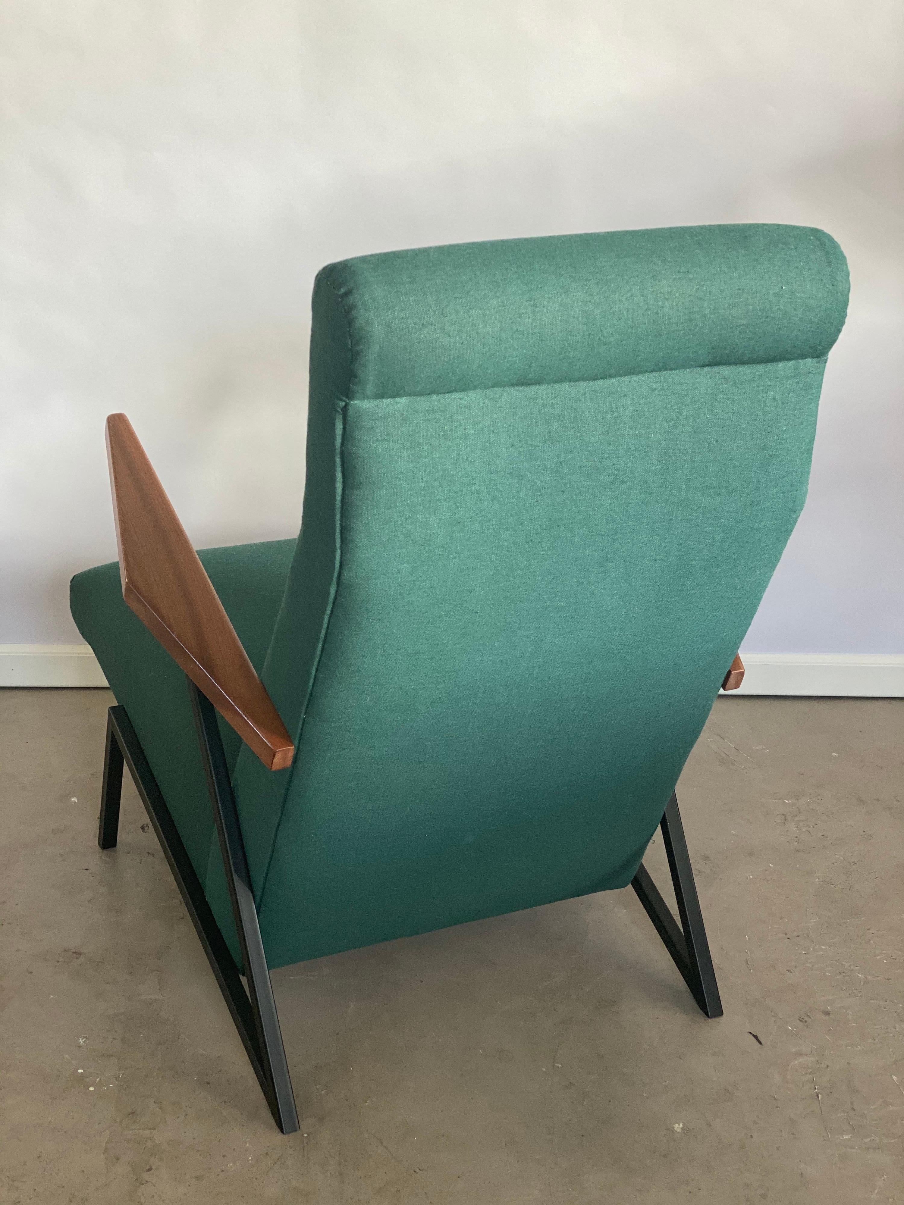 Rare Pierre Guariche Lounge or Easy Chair with Armrests In Excellent Condition For Sale In Amsterdam, NL