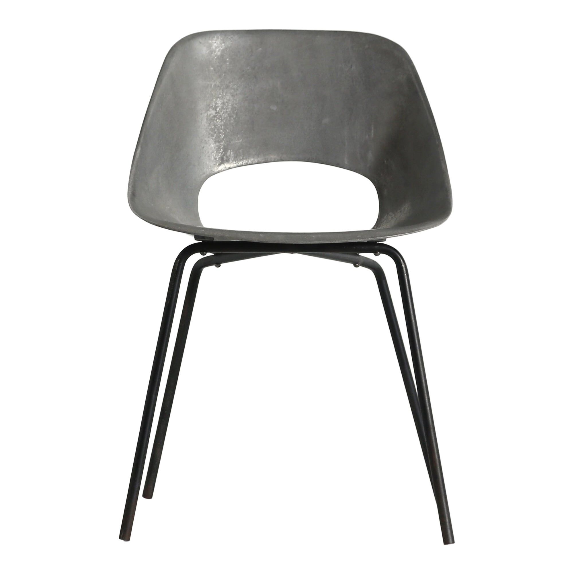Rare Pierre Guariche Tulip 'Tulipe' Aluminium Chair, 1950s, France
