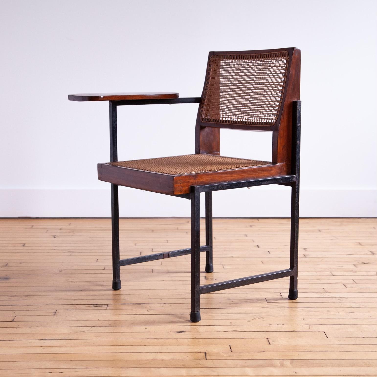 Teak Rare Pierre Jeanneret Classroom Chair For Sale