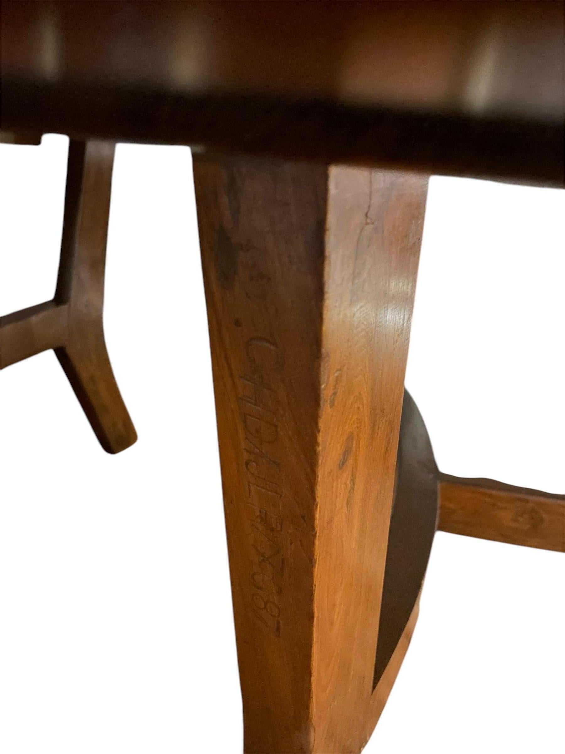 Rare table Musée de Pierre Jeanneret en vente 4
