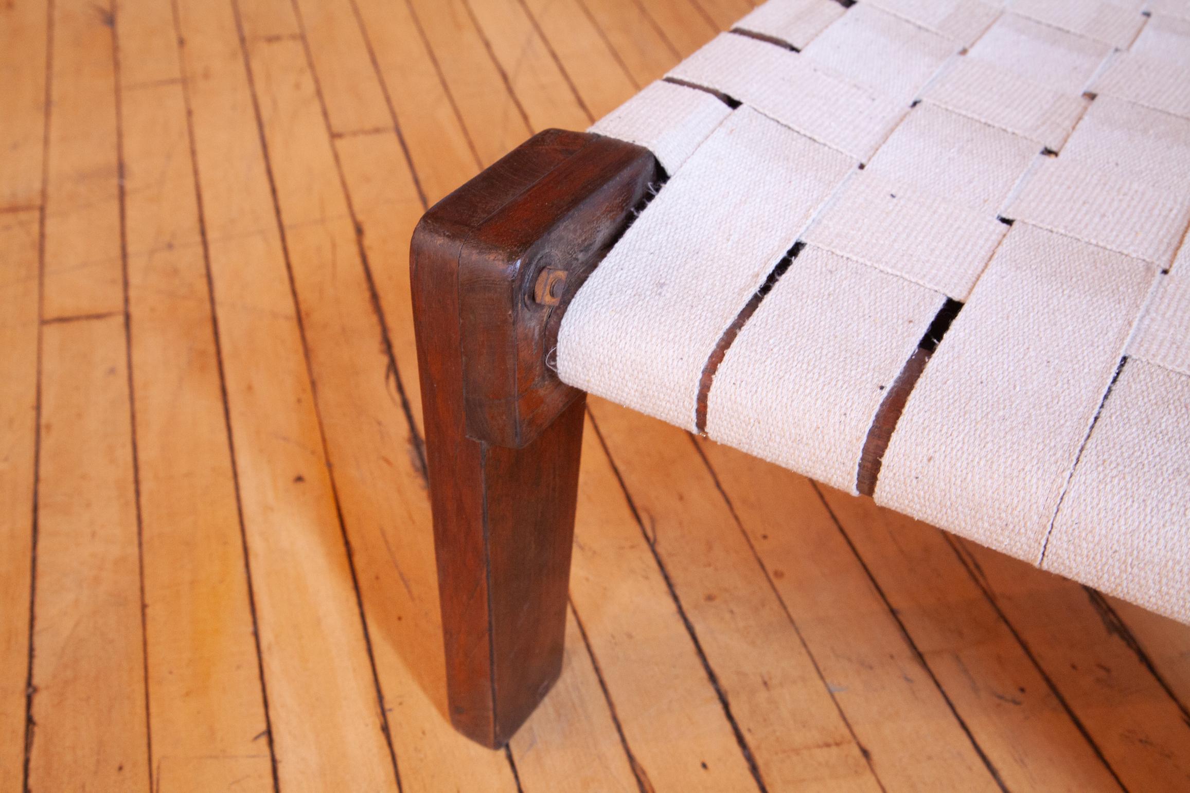 Spectacular Pierre Jeanneret Rope Sofa and Chairs For Sale 2