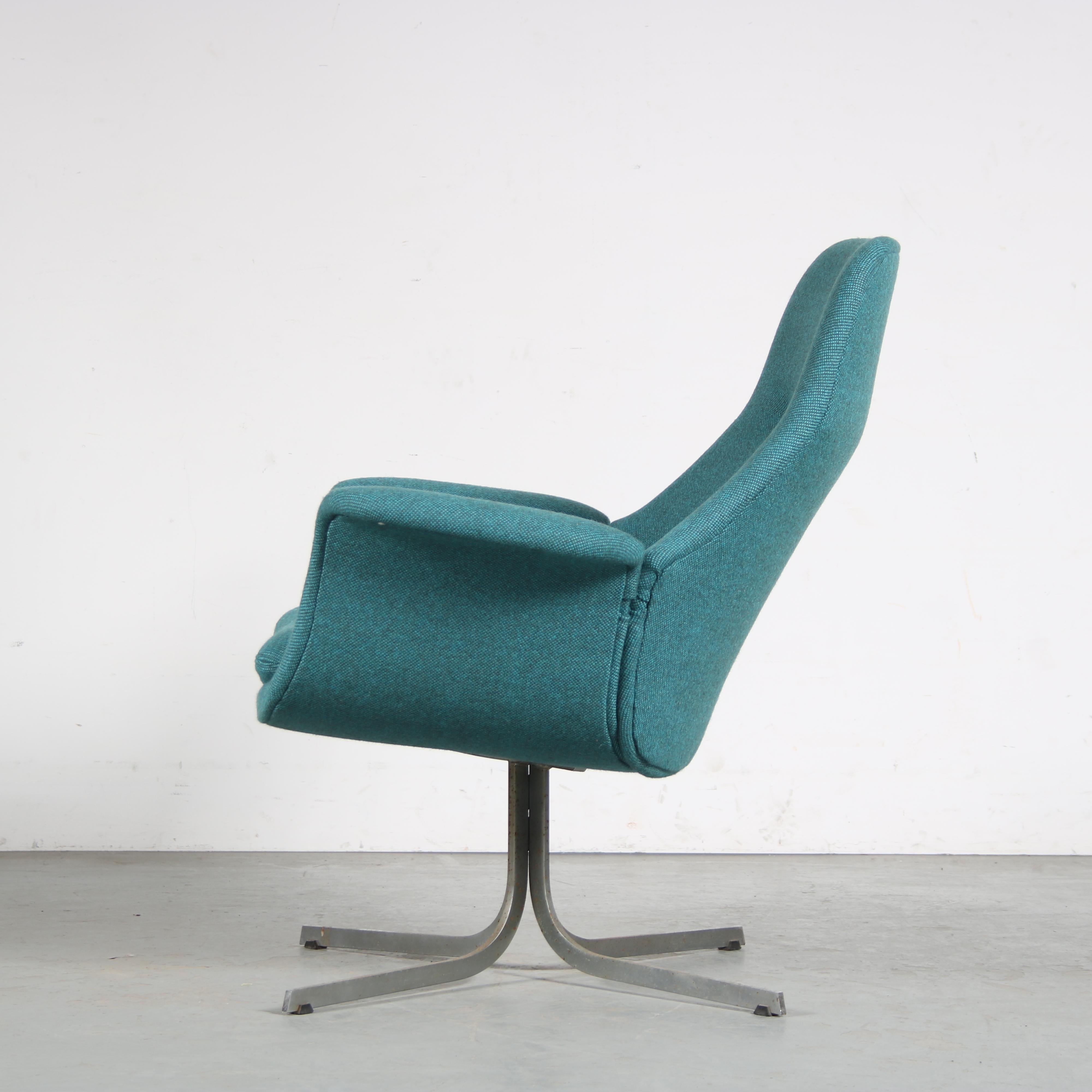 Dutch Rare Pierre Paulin Lounge Chair for Artifort, Netherlands 1950 For Sale