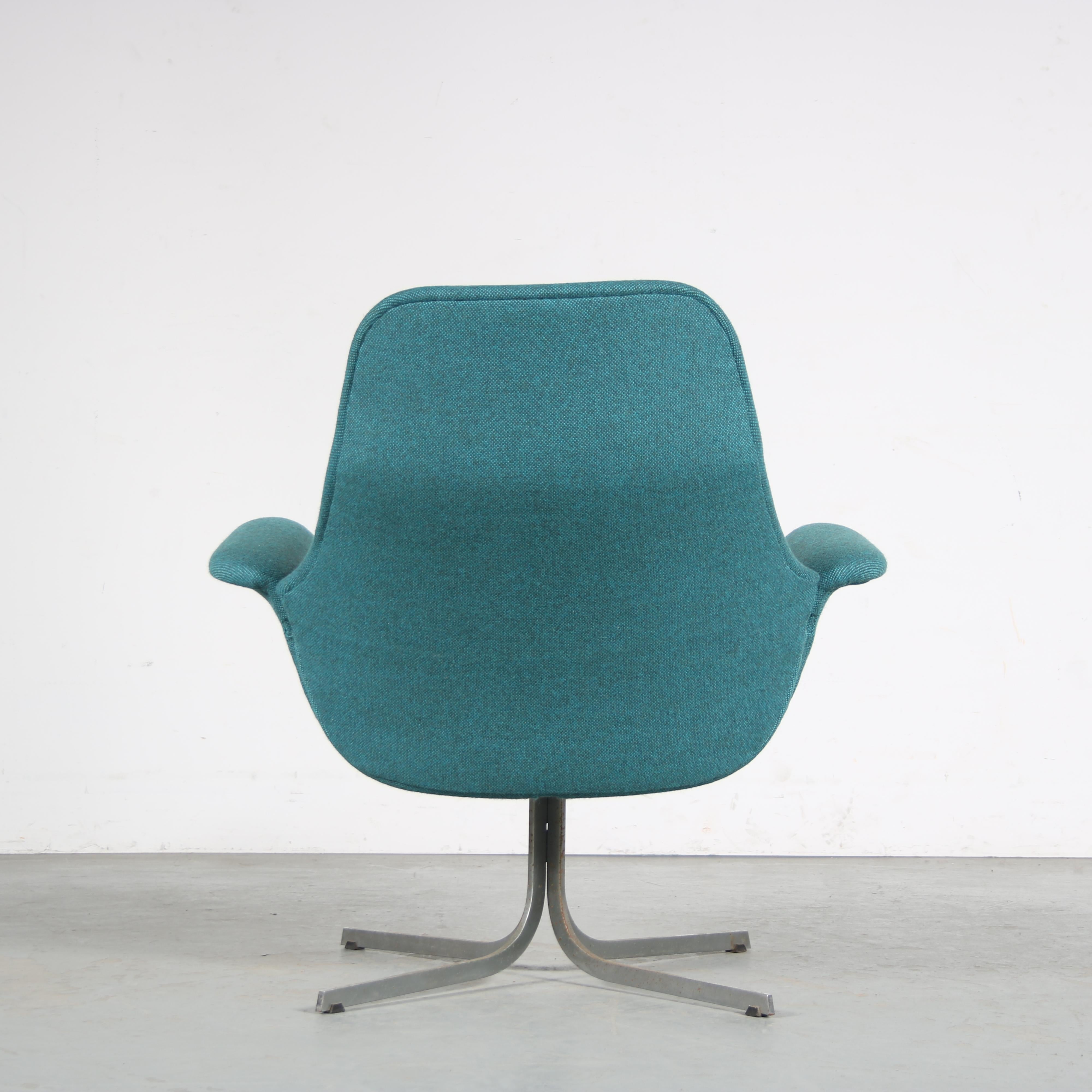 Mid-20th Century Rare Pierre Paulin Lounge Chair for Artifort, Netherlands 1950 For Sale
