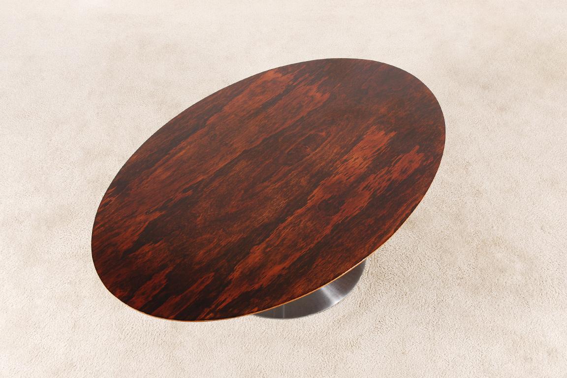 French Rare Pierre Paulin Rosewood Coffee Table for Artifort, 1960s