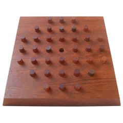Vintage Rare Piet Hein 'Solitaire' Teak Board Game for Skjode, Denmark, 1960s