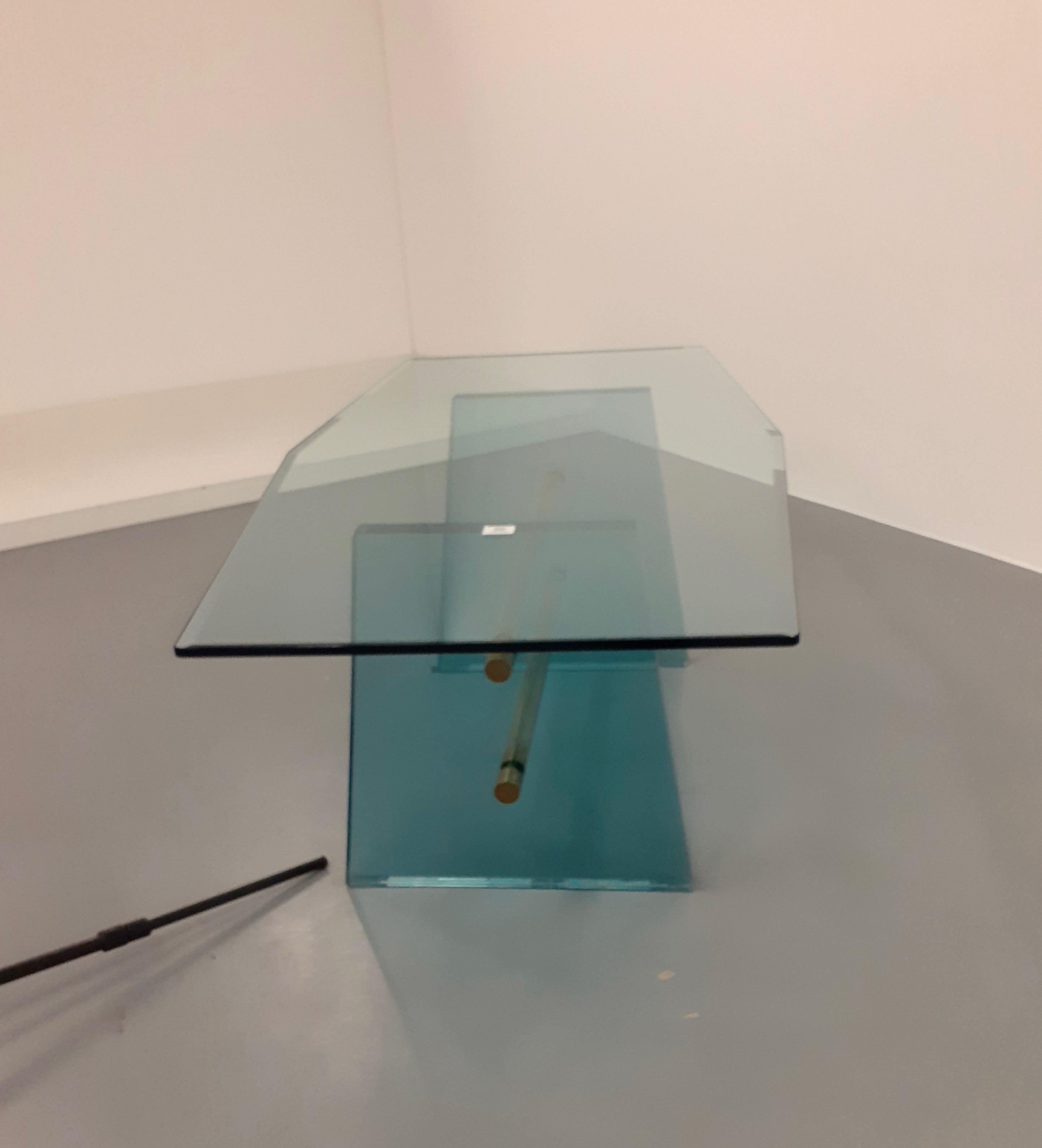Mid-Century Modern Rare table à manger en verre Pietro Chiesa pour Fontana Arte, datant d'environ 1940 en vente