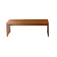 Rare Pine Bench from the Station des Arcs 1600 by Charlotte Perriand