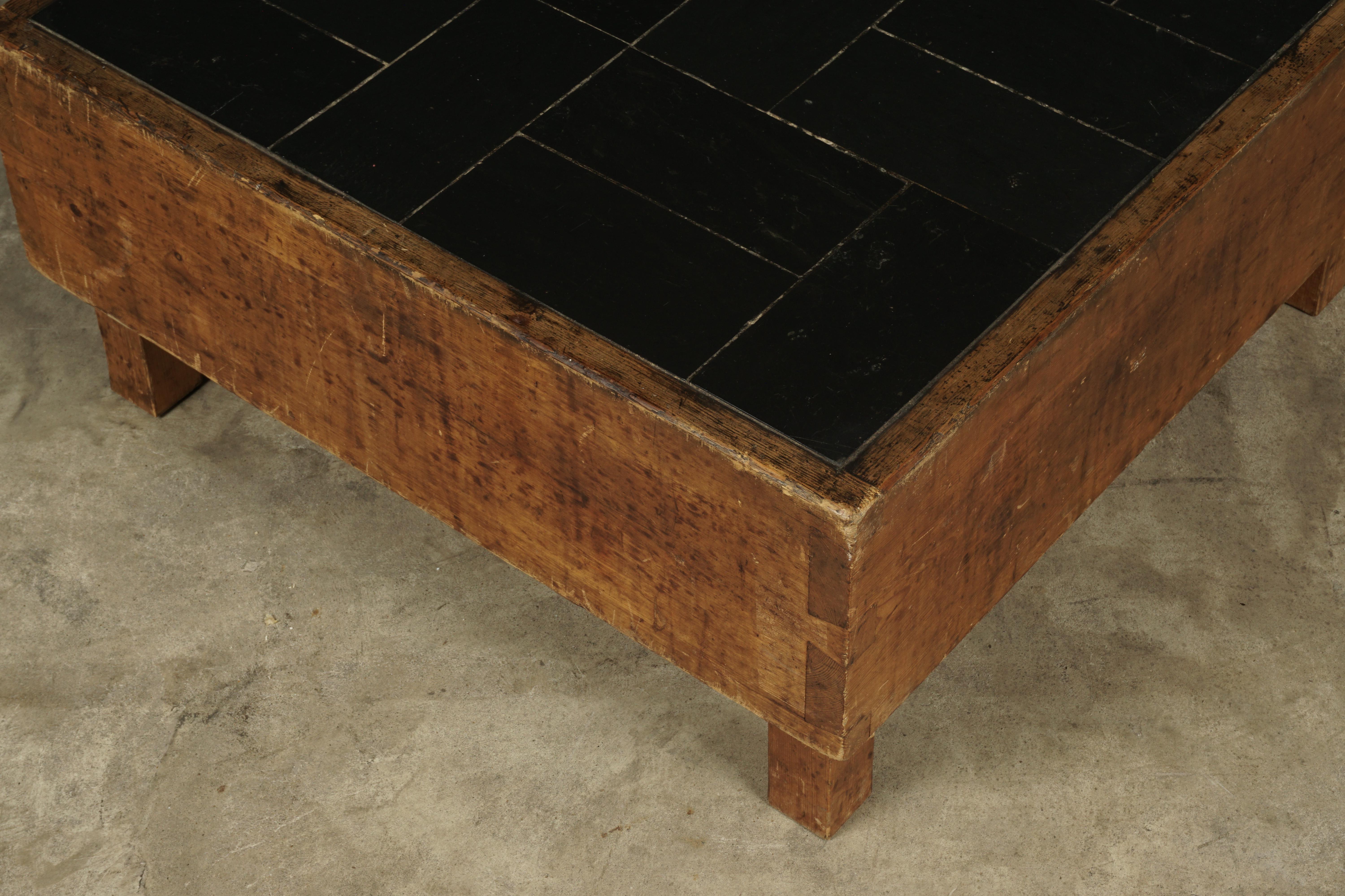 Mid-20th Century Rare Pine Coffee Table from France, 1960s