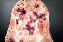 Rare Pink Amethyst Geode with Pink and Purple Druzy