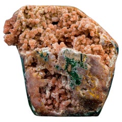 Rare Pink and Red Amethyst Crystal with Galaxy Druzy on Botryoidal Globes