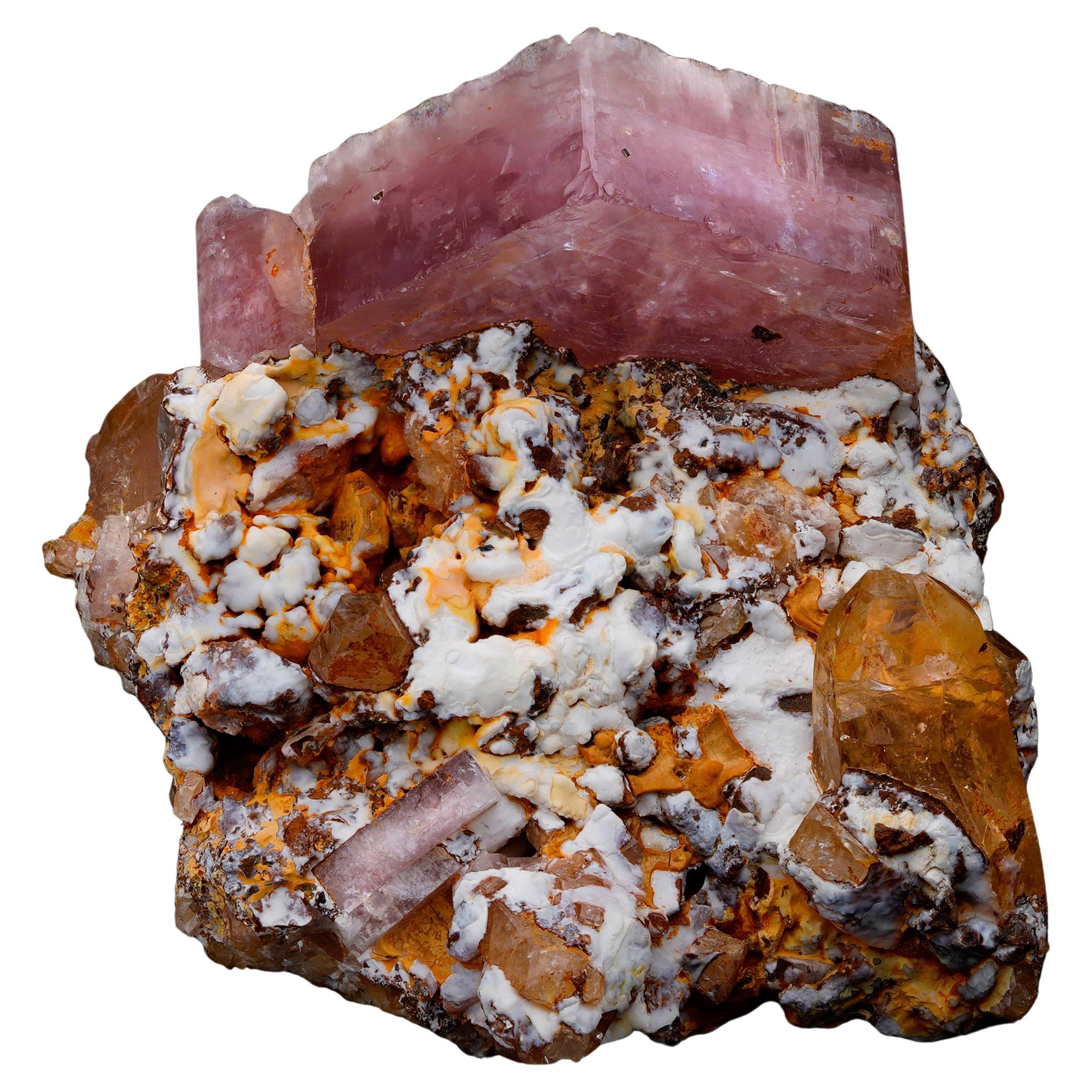 Rara apatite rosa dalla Colombia