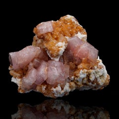 Rara Apatite rosa con Muscuvite dalla Colombia