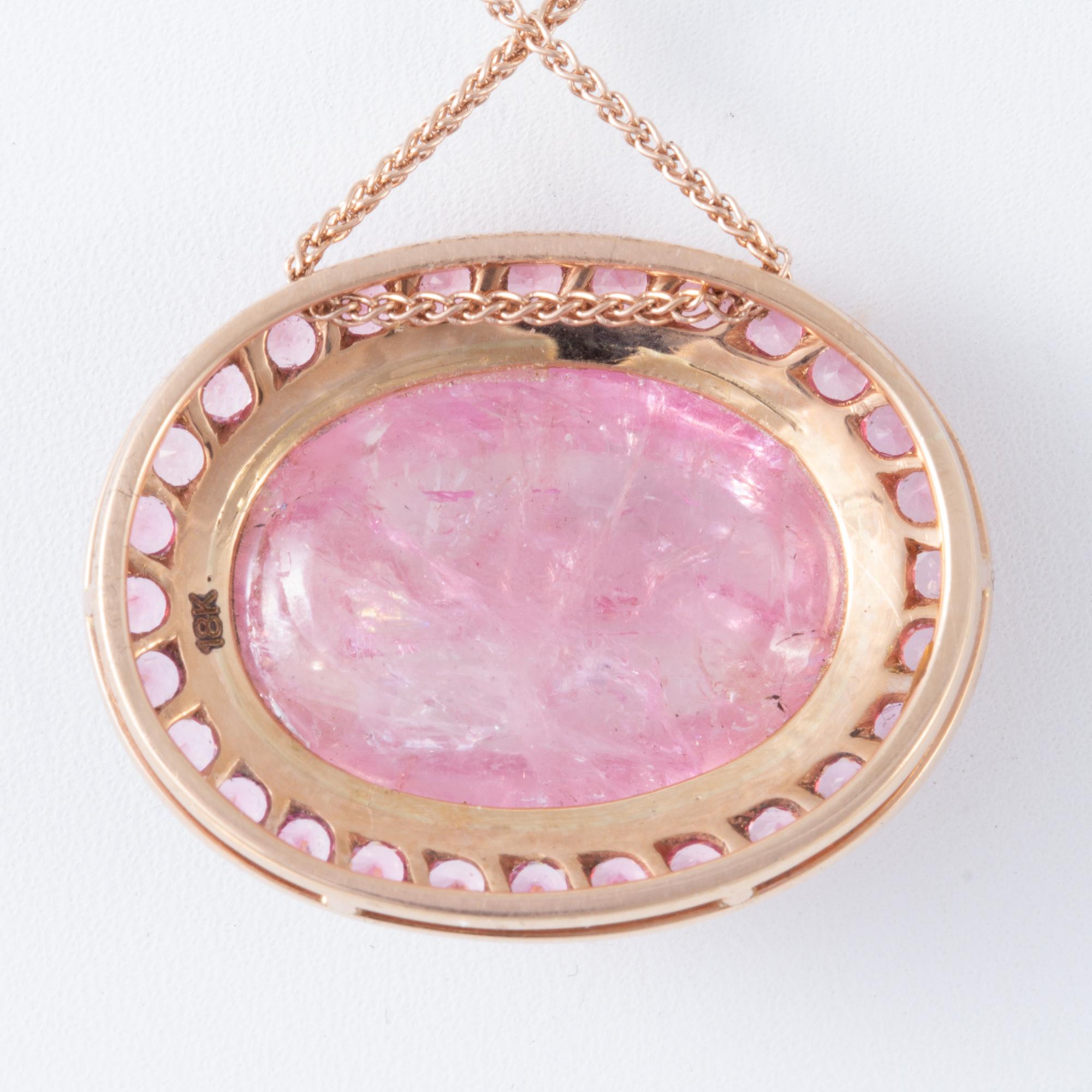 light pink necklace