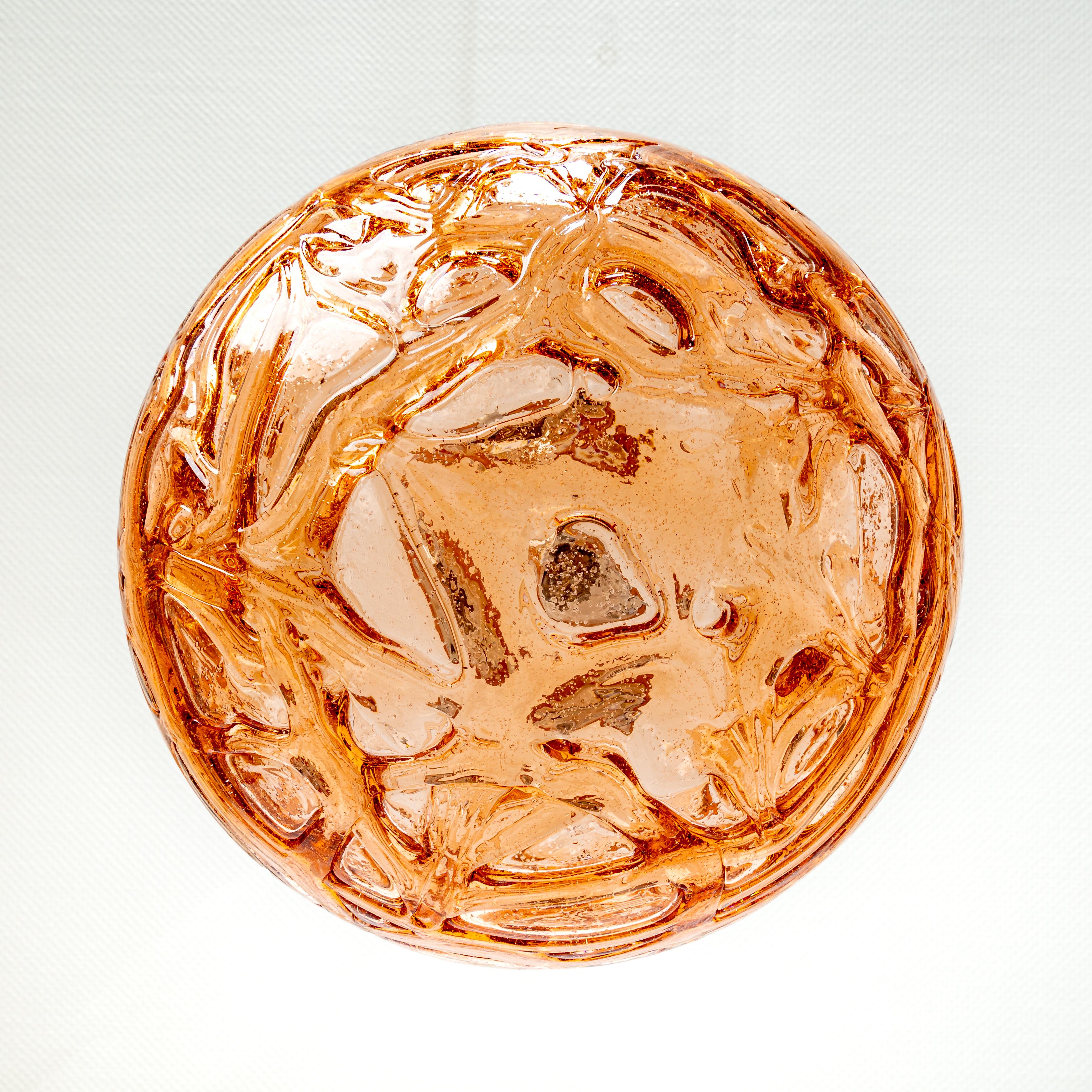 Seltene rosa Murano-Kugel-Pendelleuchte von Doria, Deutschland, 1970er Jahre, 1 von 2 im Angebot 2