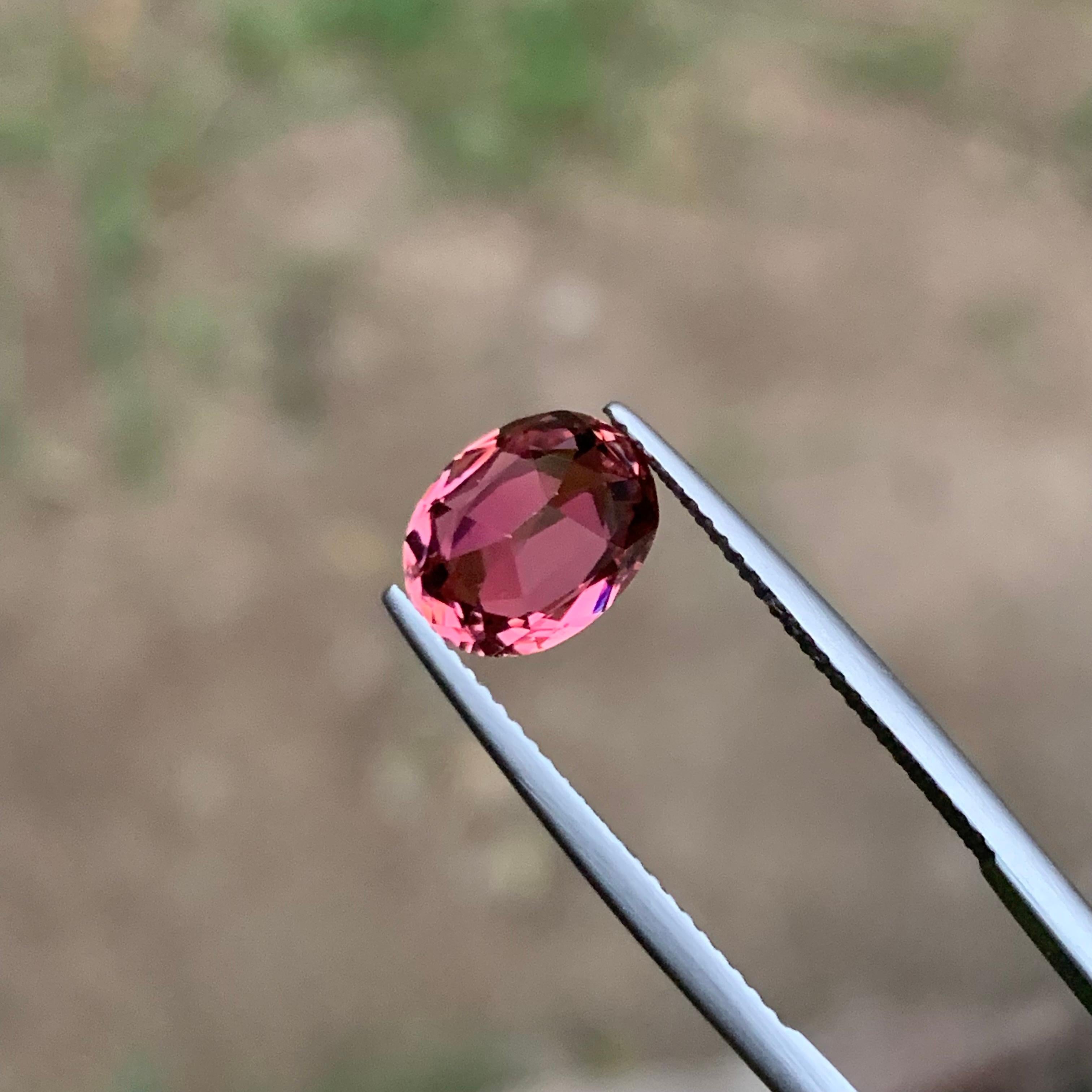 Rare Pink Natural Afghan Tourmaline Loose Gemstone, 2.75 Ct-Cushion Cut for ring For Sale 3
