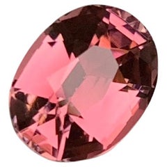 Rare Pink Natural Afghan Tourmaline Loose Gemstone, 2.75 Ct-Cushion Cut for ring