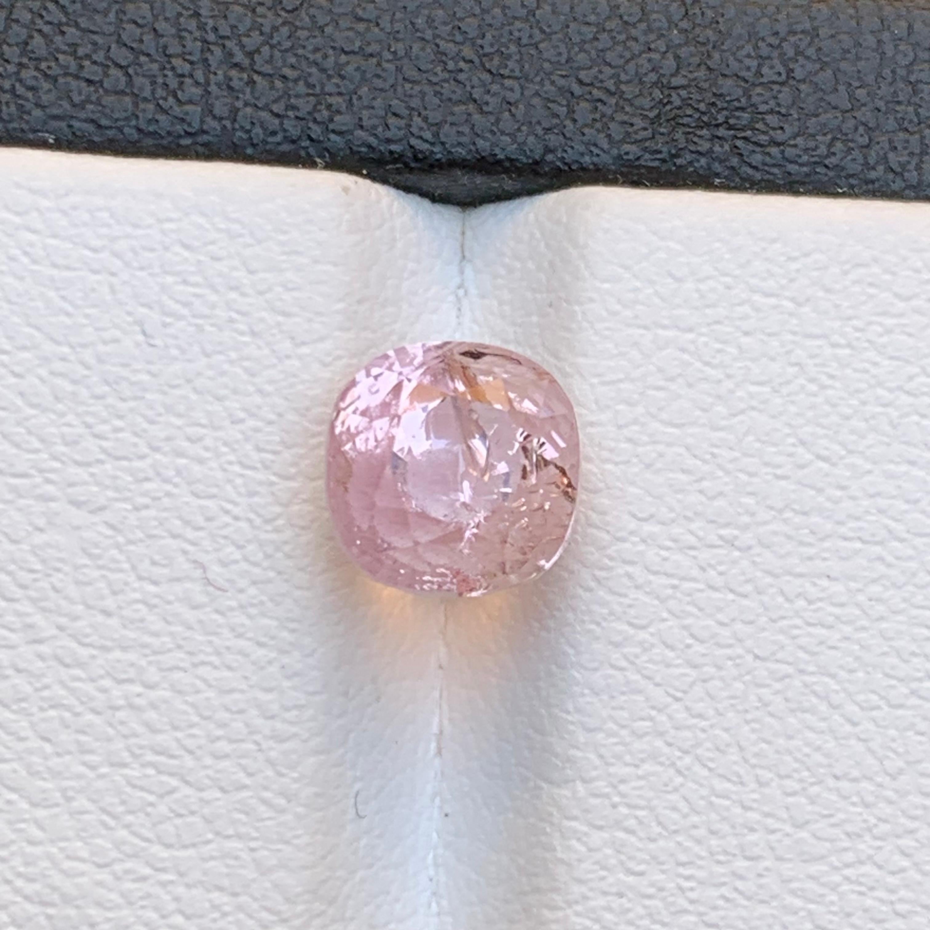 Rare Pink Natural Imperial Topaz Ring Loose Gemstone 3.25 Ct Cushion Cut-Jewelry 1