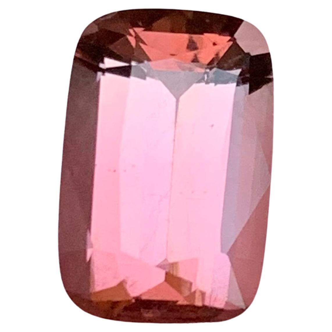 Rare Pink Natural Tourmaline Gemstone 4Ct Brilliant Cushion Cut for Ring/Pendant For Sale