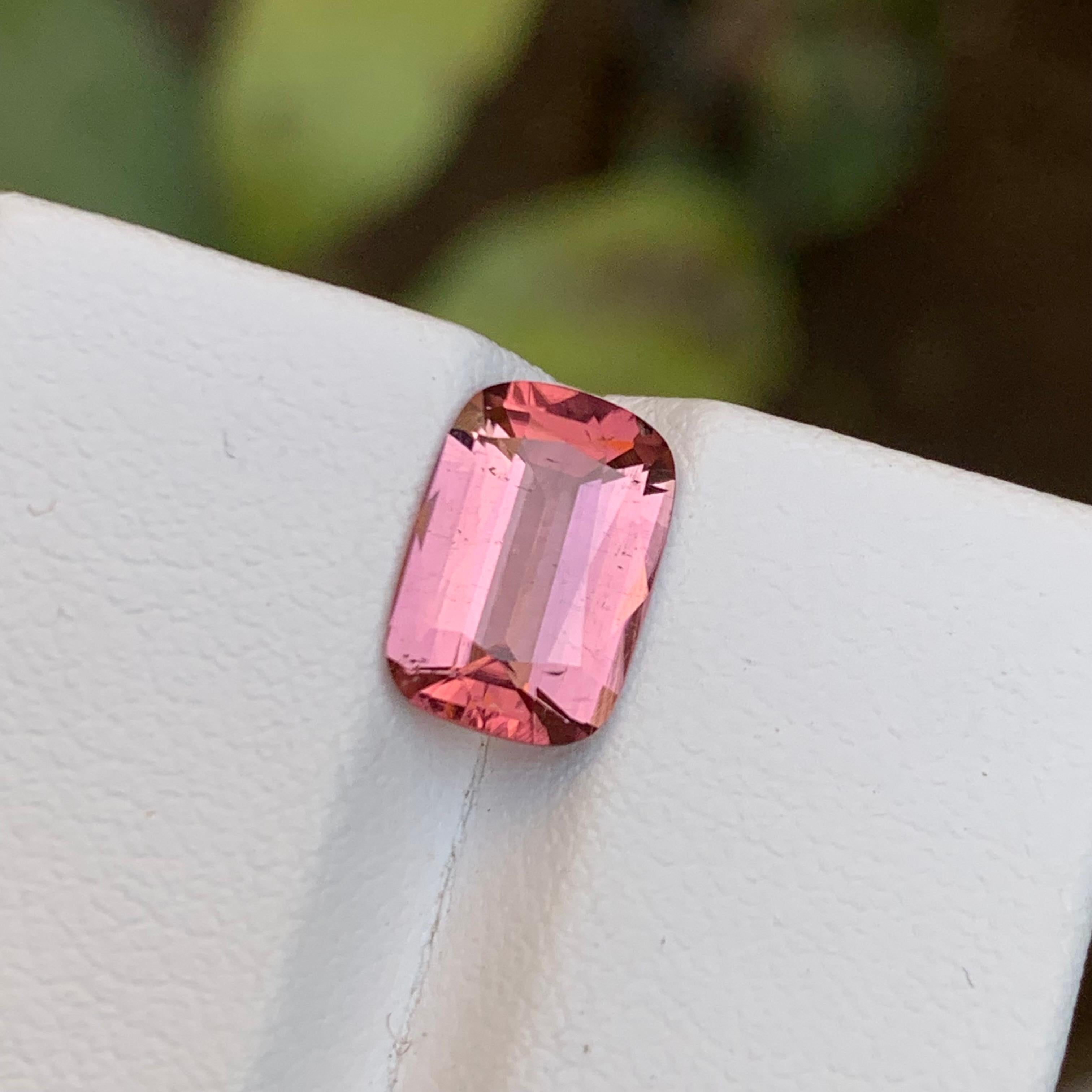 Captivating Cushion-Cut Pink Tourmaline from Kunar, Afghanistan

GEMSTONE TYPE: Tourmaline
PIECE(S): 1
WEIGHT: 2.30 Carat
SHAPE: Cushion
SIZE (MM):  10.24 x 7.03 x 4.16 
COLOR: Pink
CLARITY: Slightly Included 
TREATMENT: Heated
ORIGIN: