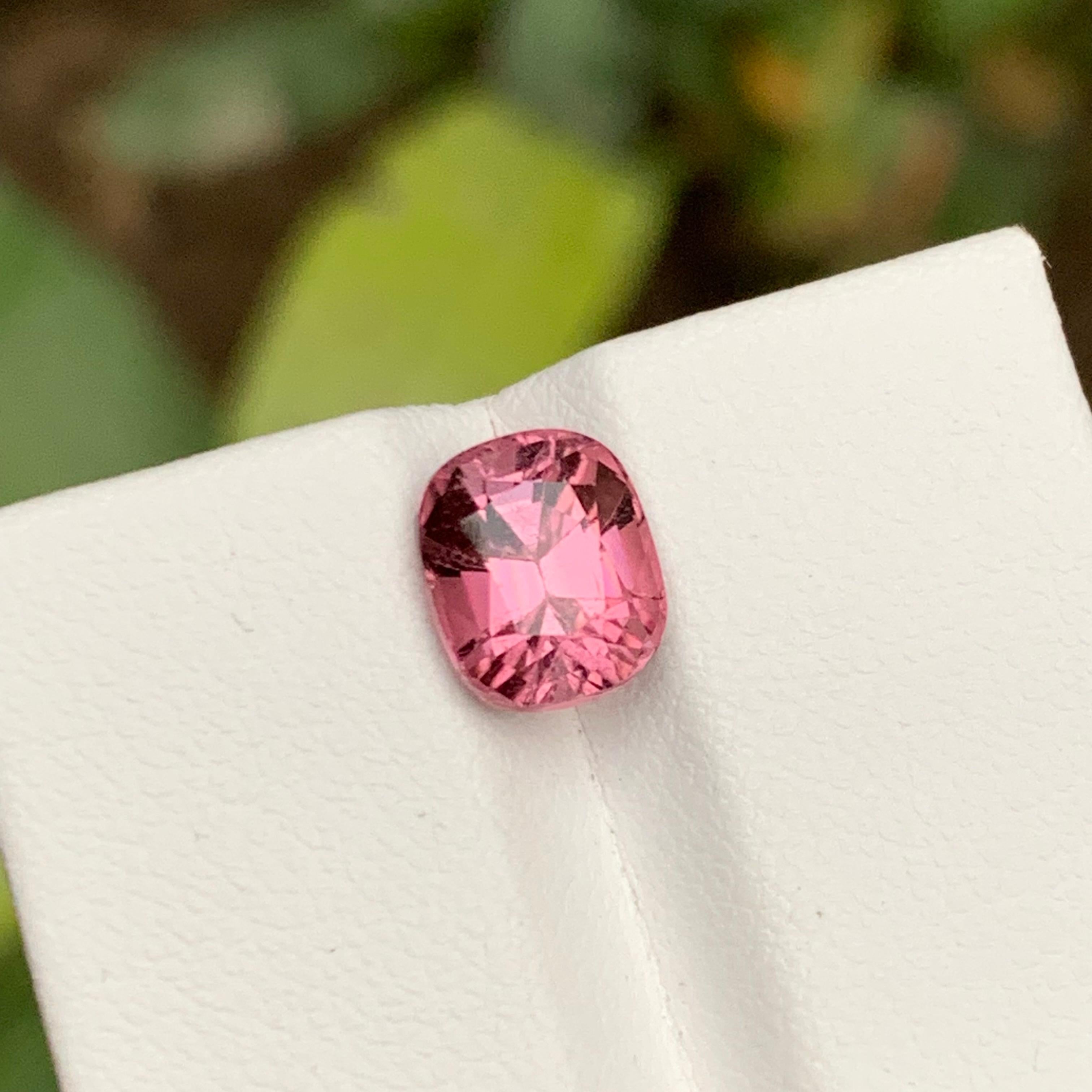 Gemstone Type: Tourmaline
Weight: 2.65 Carats
Dimensions: 8.61 x 7.16 x 6.19
Color: Pink
Clarity: Slightly Include 
Treatment: Heated
Origin: Afghanistan 🇦🇫 
Certificate: On demand 

Introducing our exquisite Rare Pink Afghan Tourmaline – a