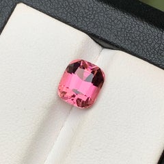 Rosa Raro Natural  Anillo de Turmalina Gema Suelta 2.70Ct Corte Cojín para Joyería
