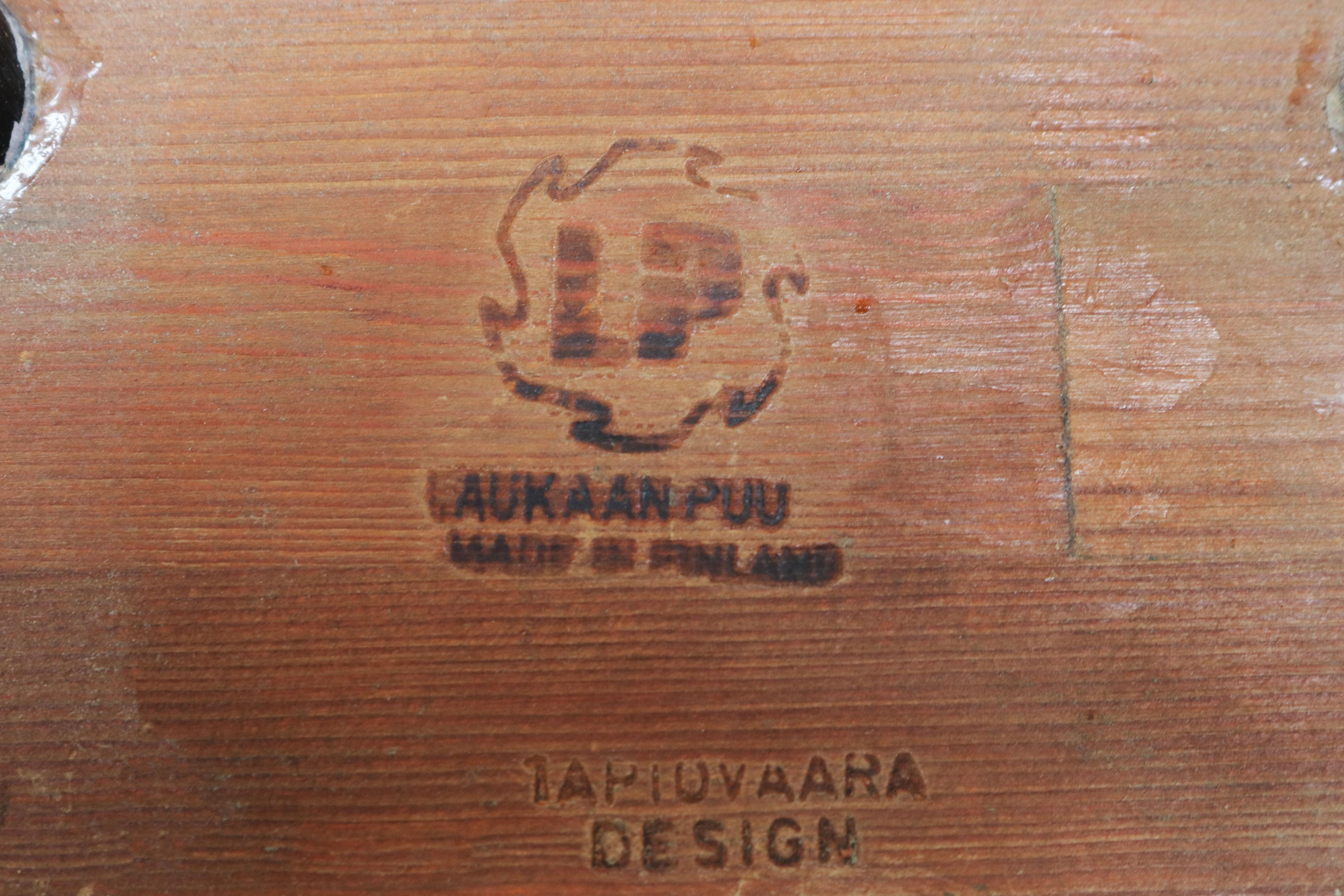 Raro set da pranzo di design ''Pirkka'' di Ilmari Tapiovaara per Laukaan Puu 1955 in vendita 10