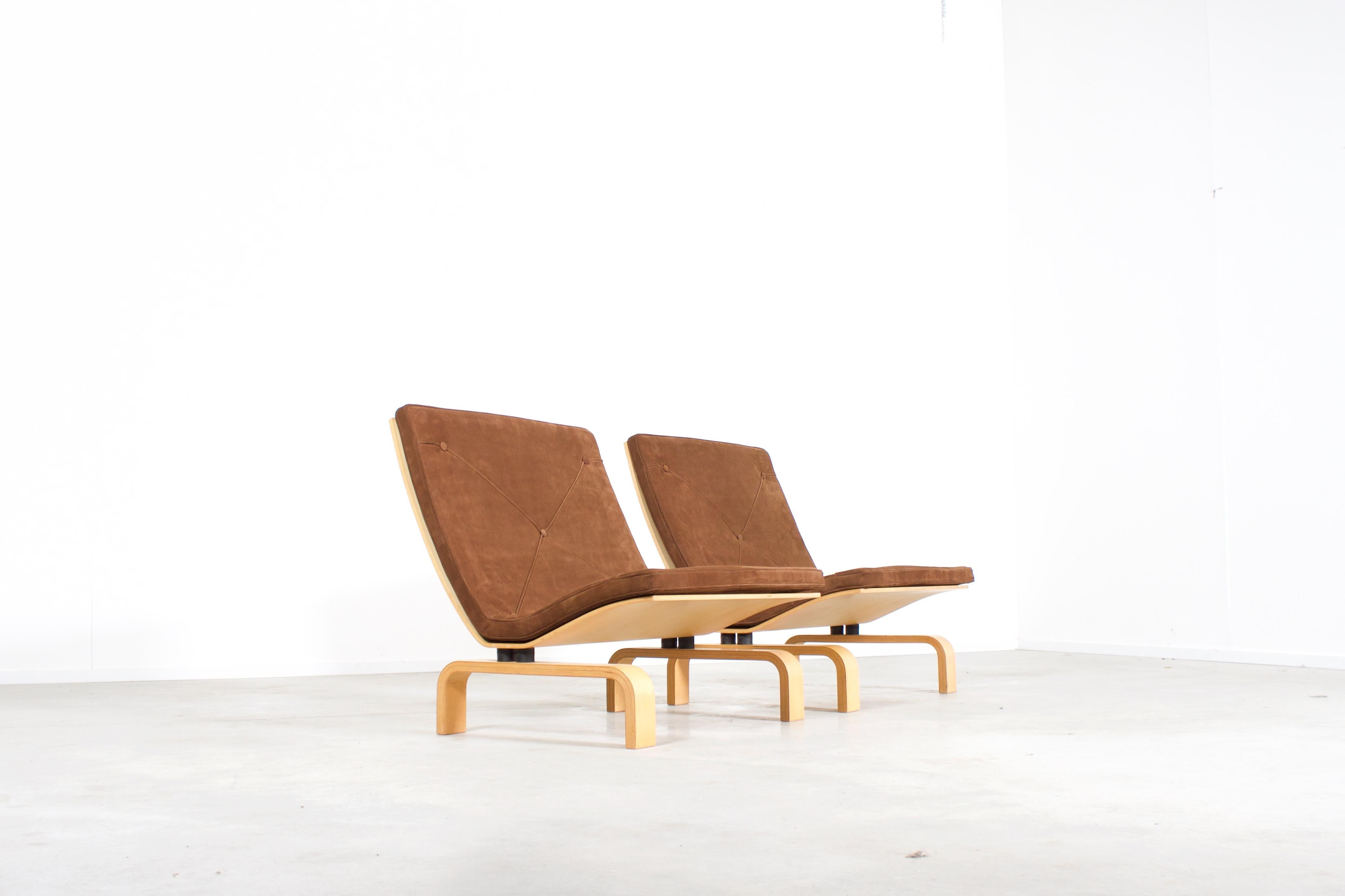 Rare PK27 Easy Chairs by Poul Kjaerholm for E. Kold Christensen, Denmark, 1971 In Excellent Condition In Echt, NL