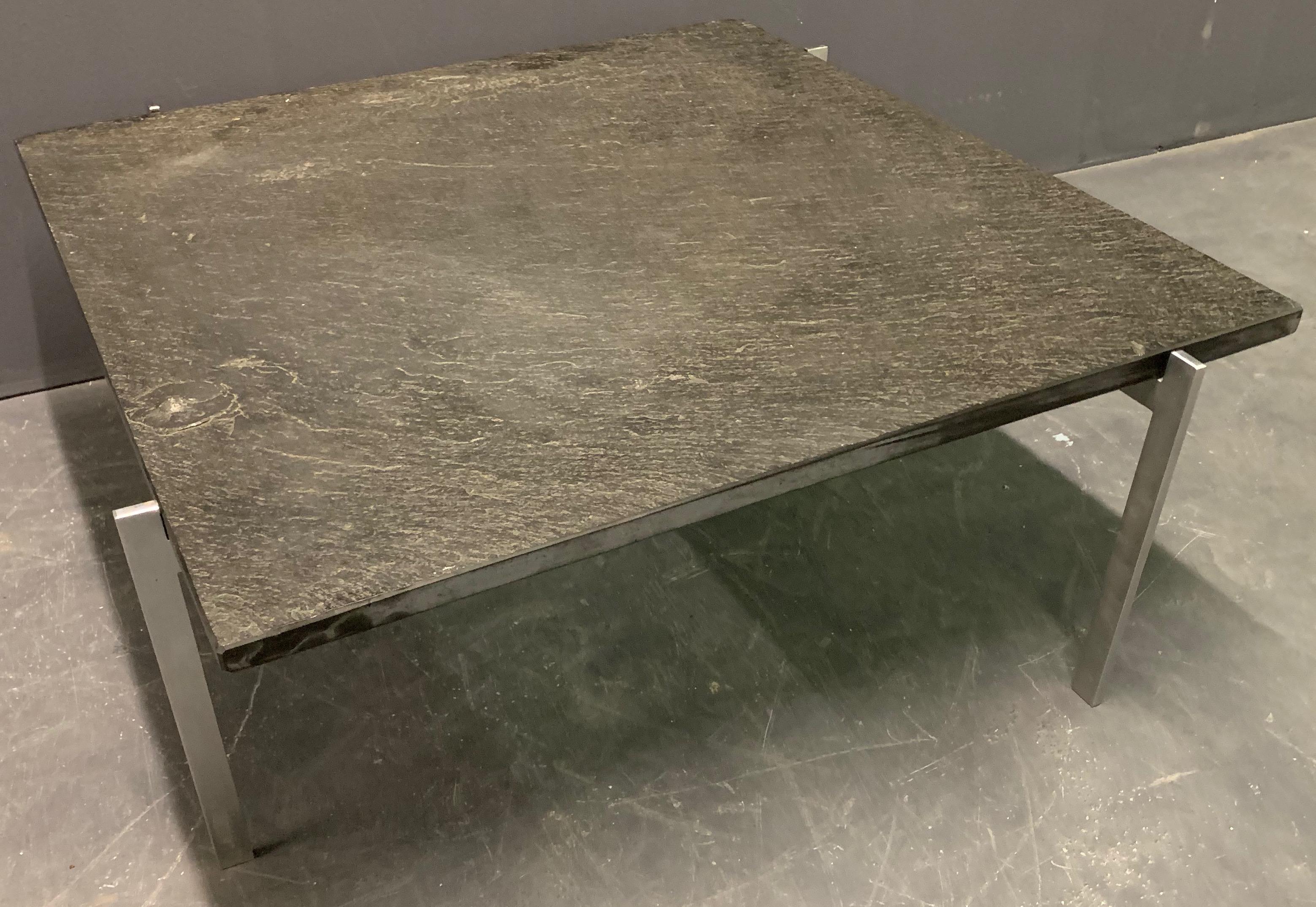 Rare PK61 Coffee Table Signed EKC with Amazing Slate Top 7