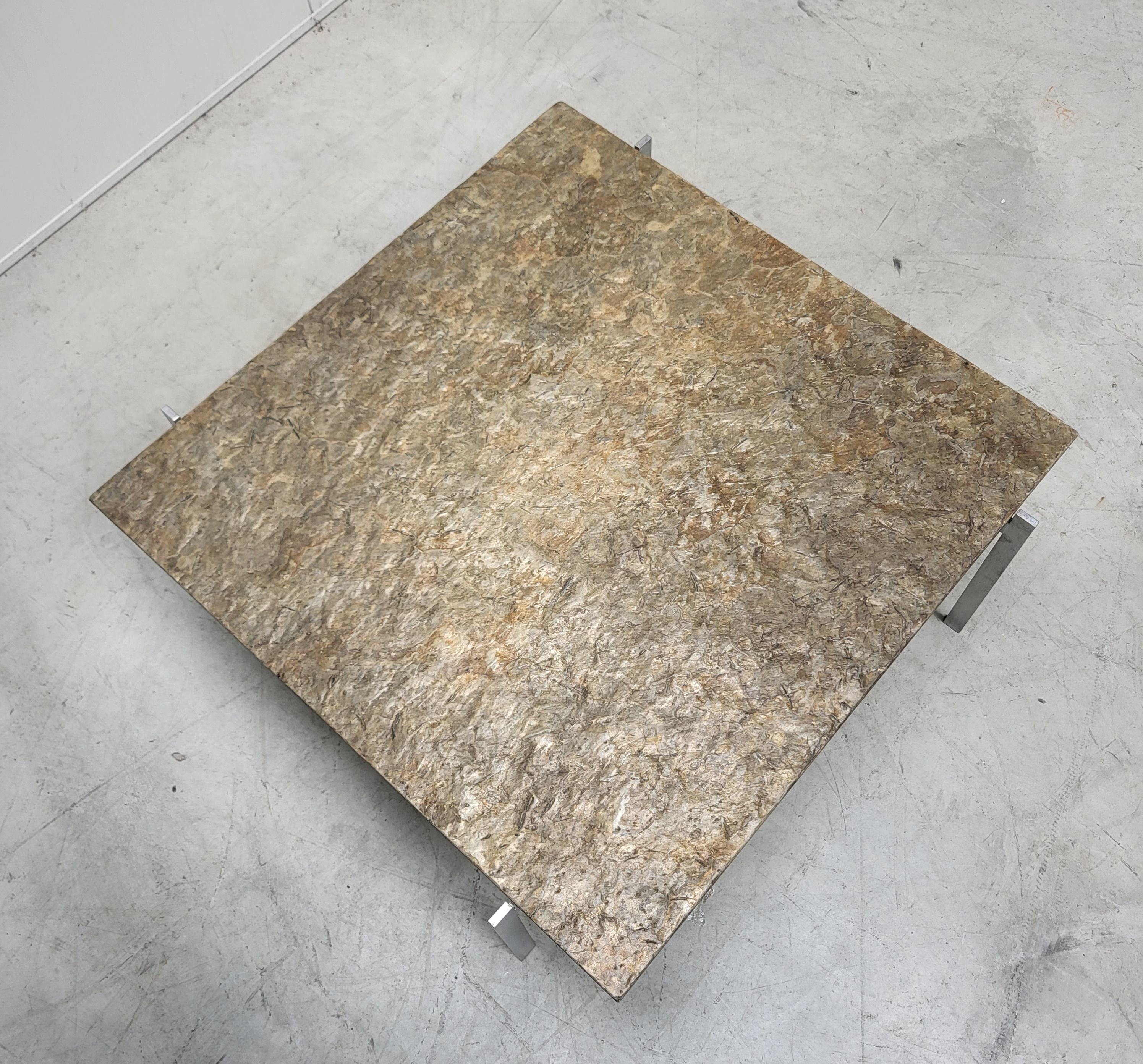 Rare PK61 Ocre Slate Coffee Table by Poul Kjaerholm E. Kold Christensen 1960s For Sale 1