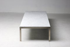 Rare PK63 Flint Rolled Marble Coffee Table by Poul Kjærholm