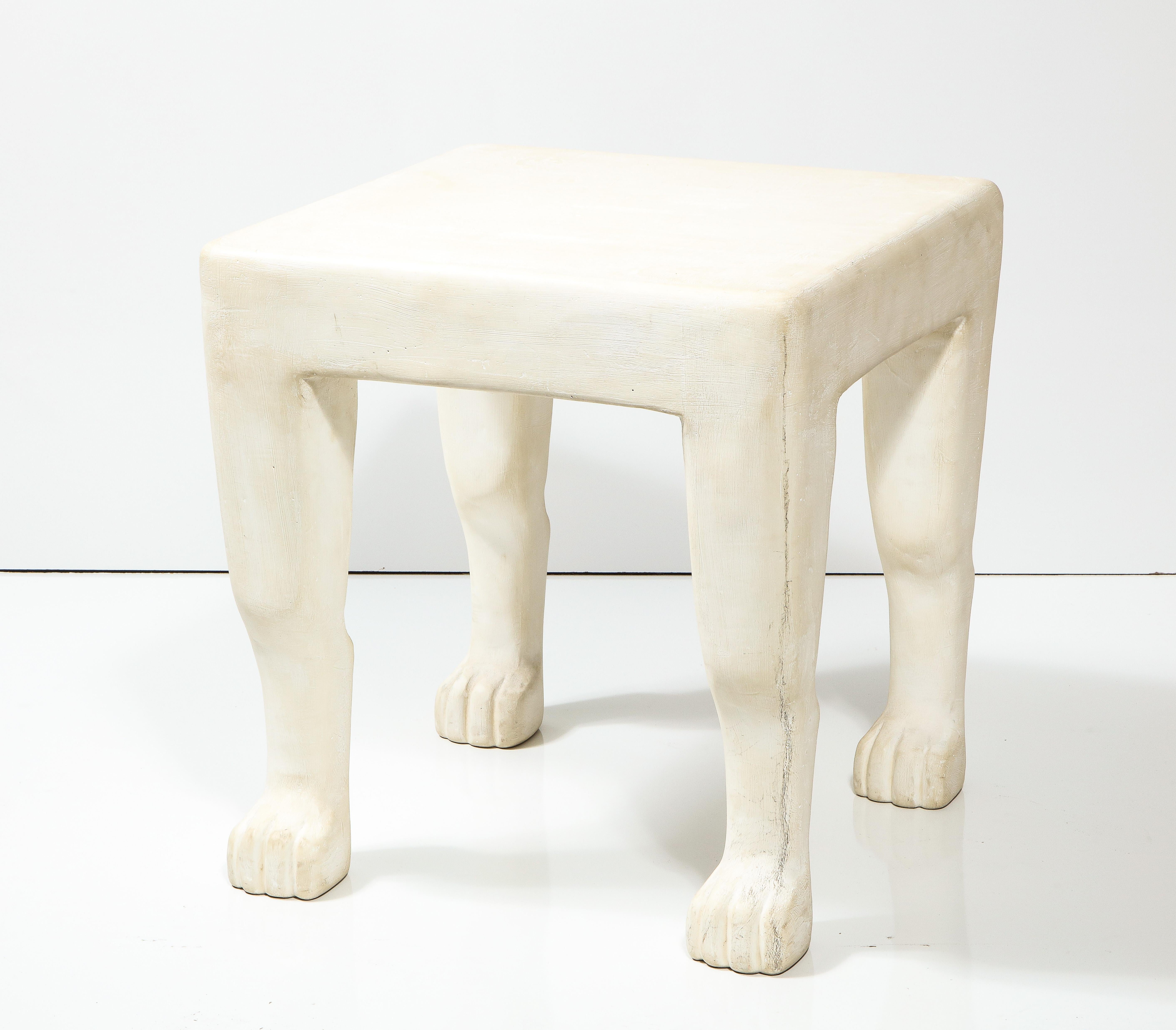 Mid-Century Modern Rare Plaster Etruscan Table by John Dickinson, United States, c. 1975