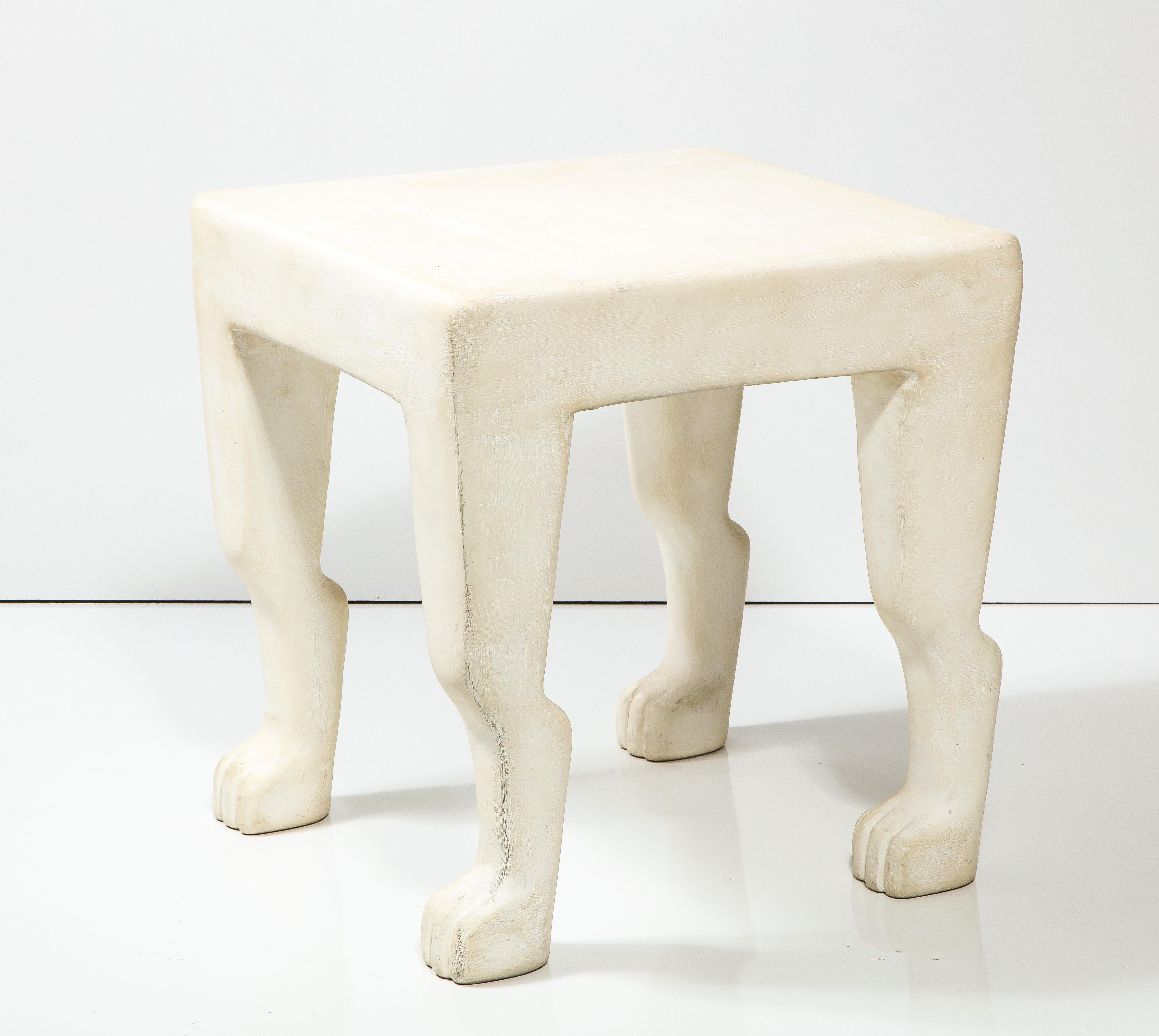 Late 20th Century Rare Plaster Etruscan Table by John Dickinson, United States, c. 1975