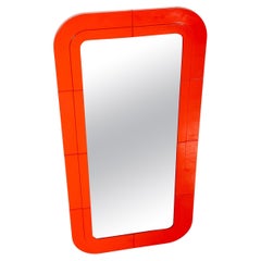 Rare Plastic Curved-Frame Mirror by Anna Castelli Ferrieri