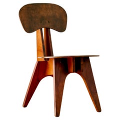 Seltener Prototyp-Stuhl aus Sperrholz, ca. 1960er Jahre