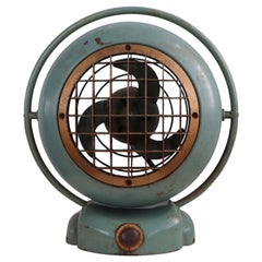 Rare ventilateur de bureau de style moderniste Polar Cub Vintage