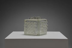 Rare Poliarte ‘Apis’ Table Lamp Made of Raw Crystal Murano Glass, 1960s