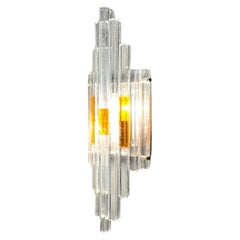 Rare Poliarte 'Linea' 70s Wall lamp - Albano Poli Handcrafted Glass Lighting