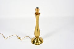 Rare Polished Bronze Table Lamp Signed by Riccardo Scarpa