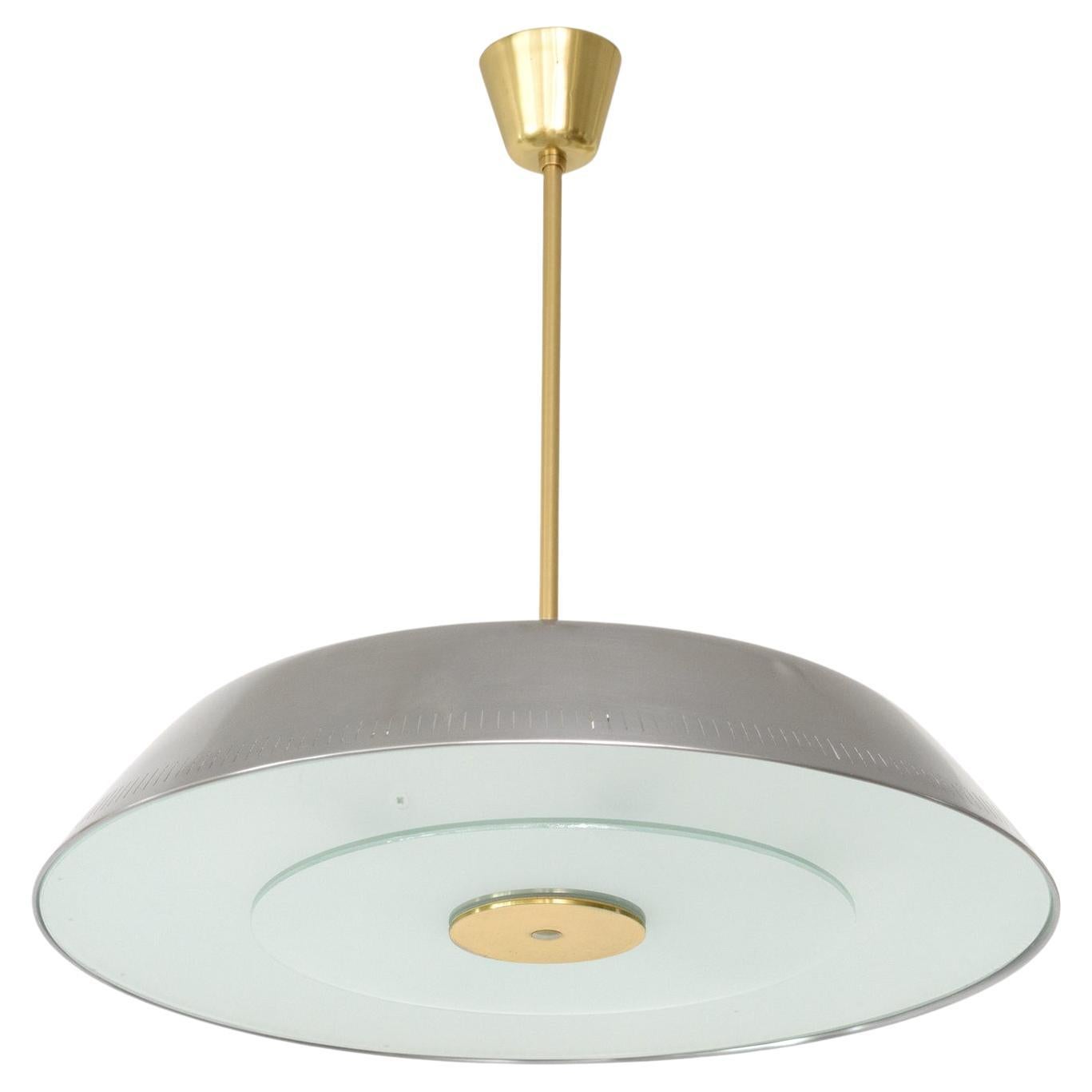 Rare Polished Steel PendantT by Harald Notini for Böhlmarks