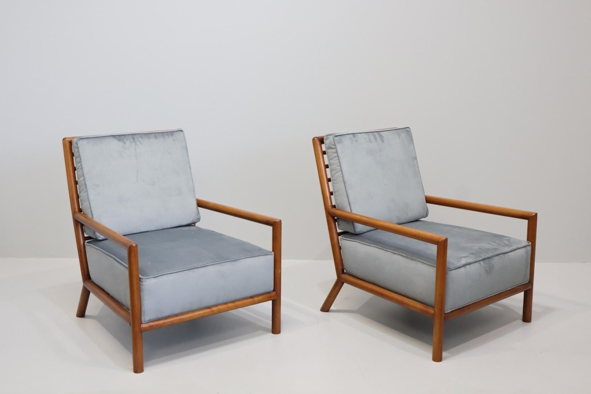 Fauteuils rares de T.H. Robsjohn-Gibbings pour Widdicomb en vente 3