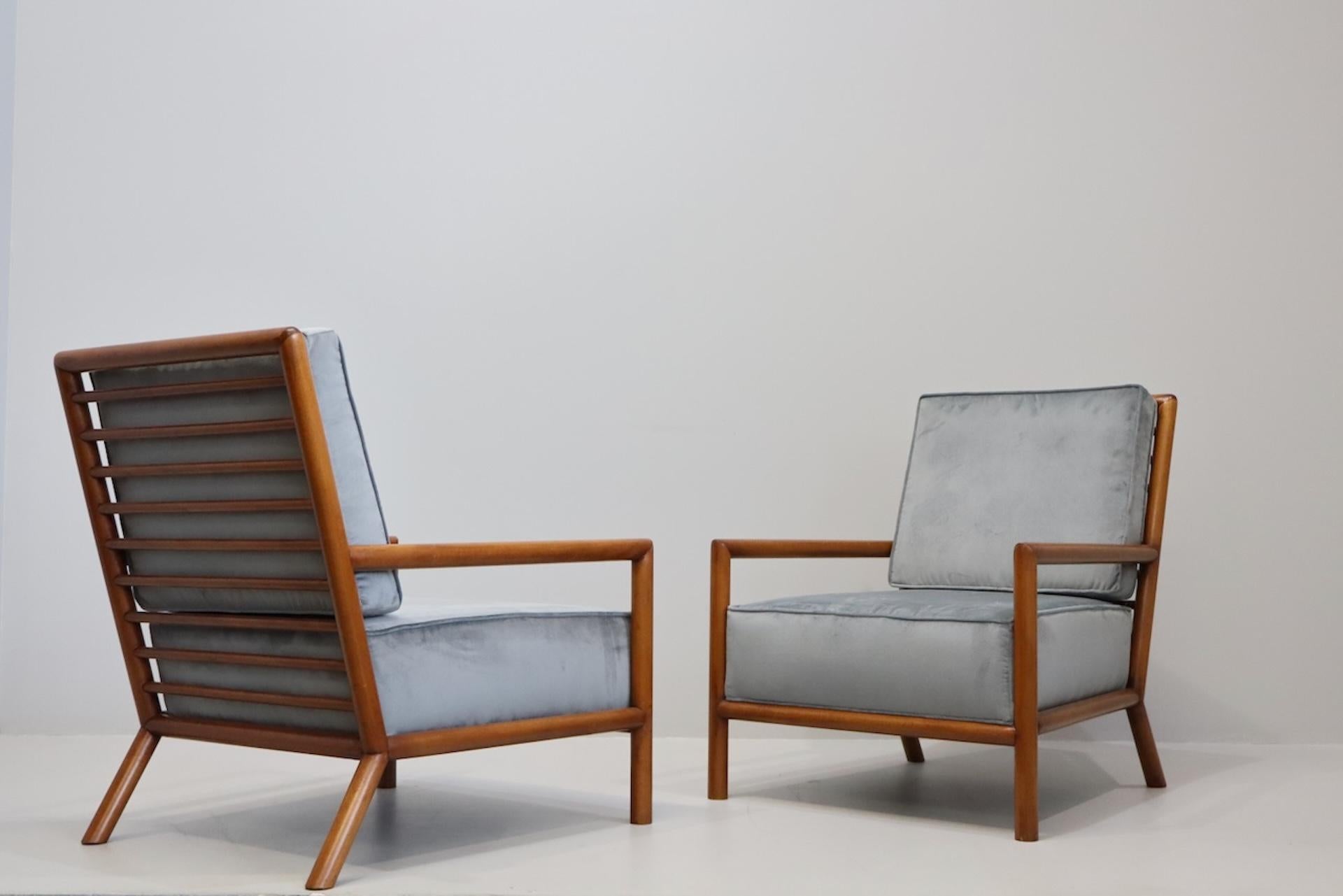 Fauteuils rares de T.H. Robsjohn-Gibbings pour Widdicomb en vente 5