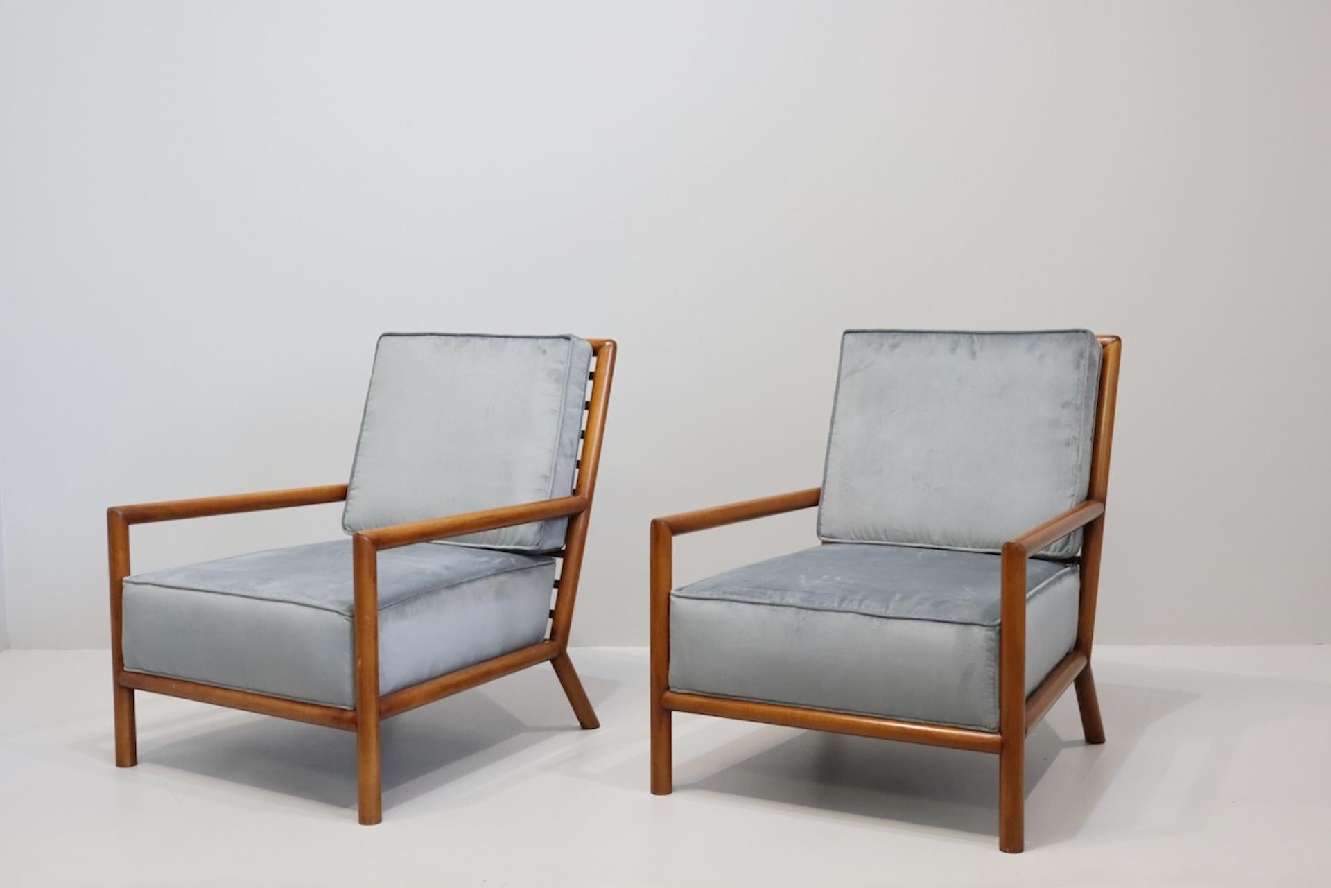 Mid-Century Modern Fauteuils rares de T.H. Robsjohn-Gibbings pour Widdicomb en vente